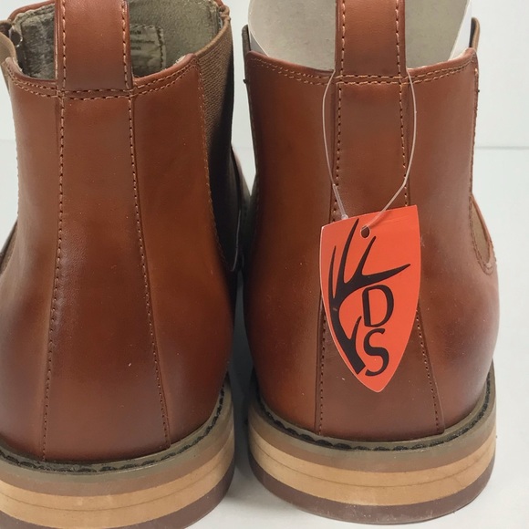 Deer Stags NIB Brown Luggage Tribeca Chelsea Ankle Boots - Men's 10 1/2 M - Picture 5 of 15